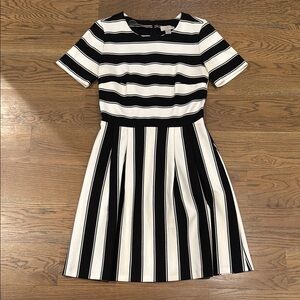 Black and White Striped Dress
